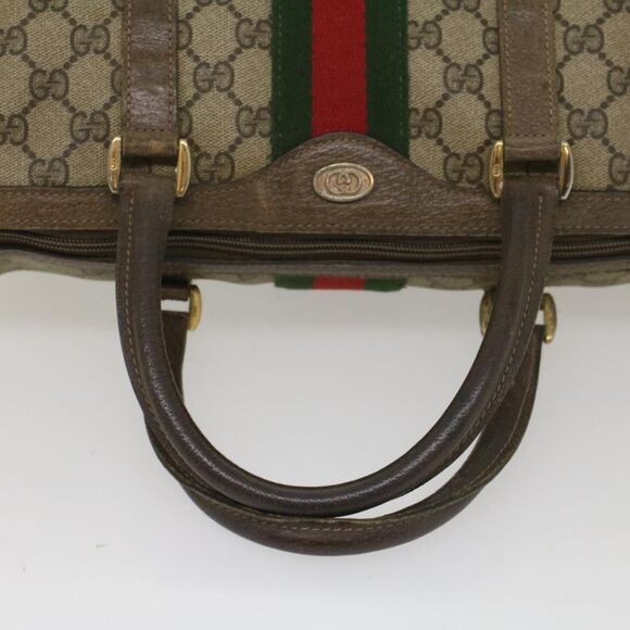 Pre Loved gucci Women Beige Boston Bags - Picture 7 of 8